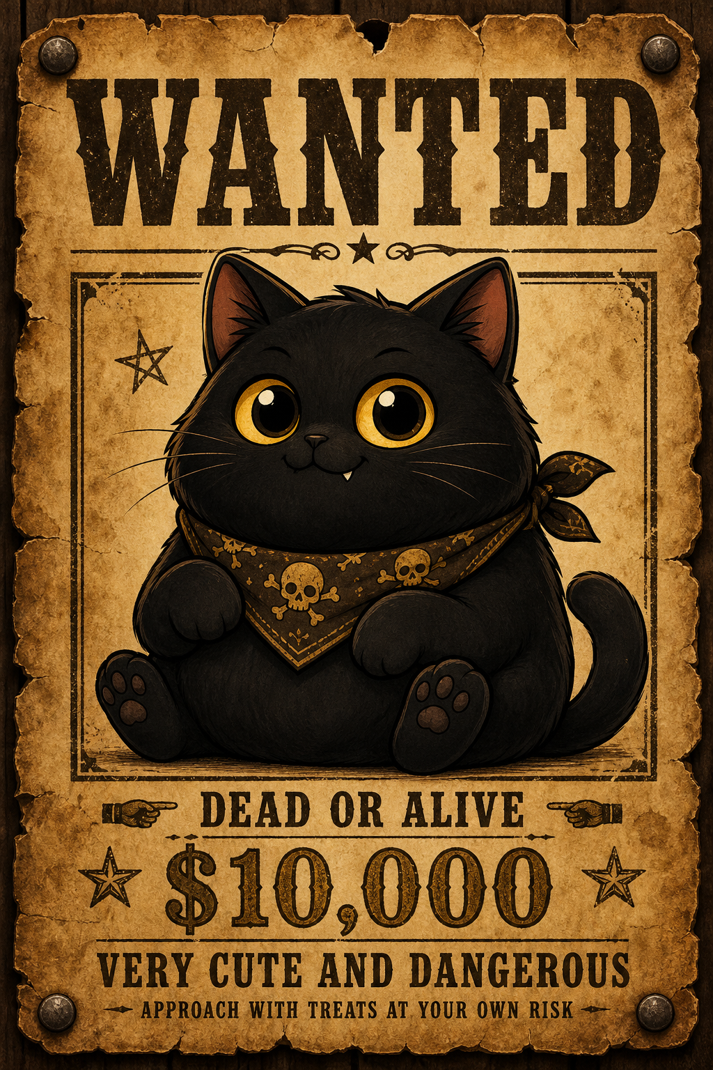 PONSNEKO wanted poster